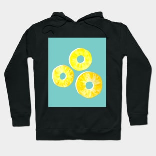 3 Watercolor Pineapple Slices Hoodie